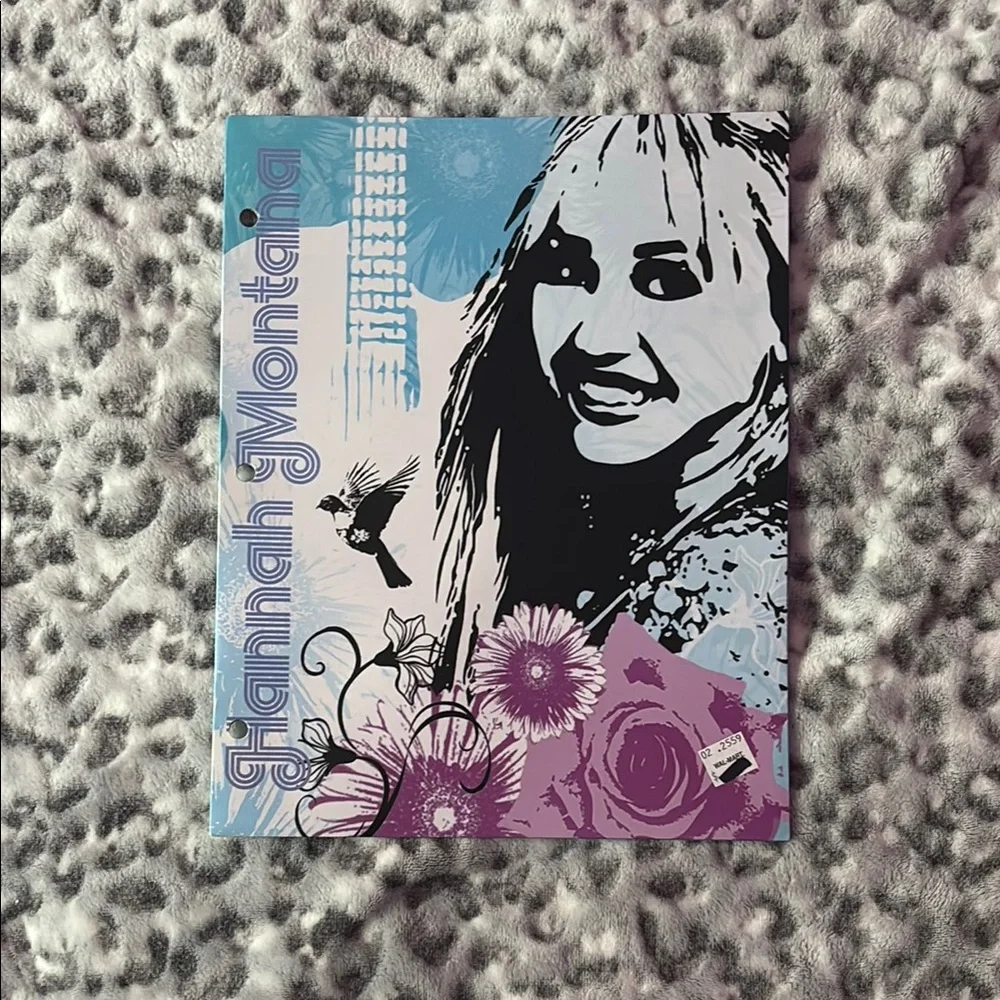 Disney Hannah Montana Floral Folders - Blue and Purple